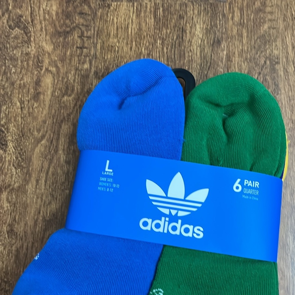 Adidas Originals Quarter Multi Sport Socks 6 Pack - Picture 4 of 17